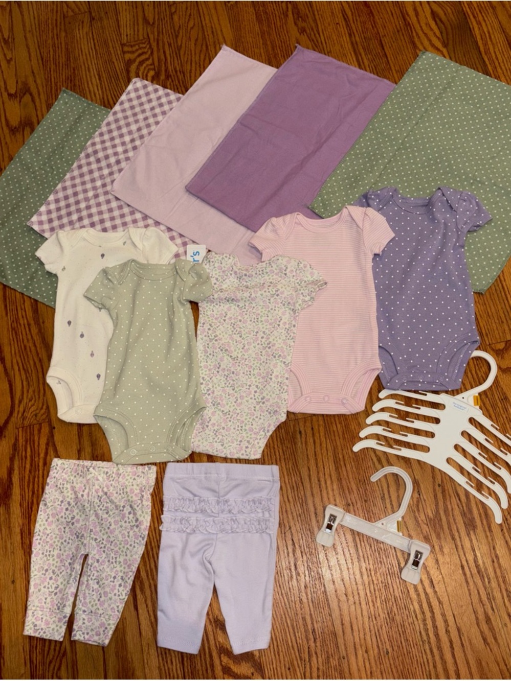 New Carters newborn Set in Lavender, Sage & Floral